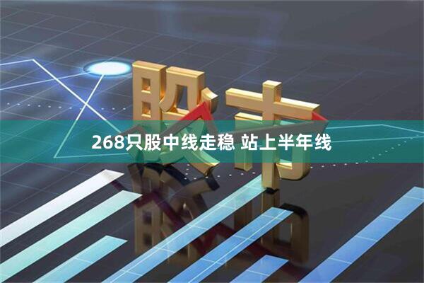 268只股中线走稳 站上半年线